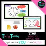 3rd-5th Intro to Elapsed Time ** DIGITAL** NO PREP Distanc