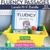 3rd-5th Reading Fluency Passages Bundle | Level N-V Set 1,