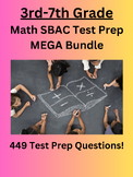 3rd-7th Grade Math SBAC Test Prep MEGA Bundle (449 Test Pr