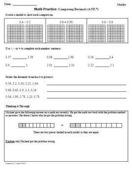 3rd 9 weeks 4th grade common core math worksheets bundled by tonya gent