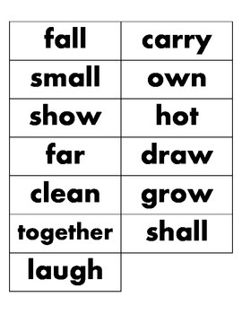 3rd Dolch Word Cards by Frequency by A Crowded Classroom | TPT