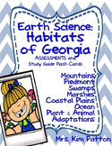 3rd Earth Science Georgia Habitats Assessment and Flash Cards