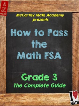 Preview of 3rd FSA Math Test Prep with Videos | Perfect for DISTANCE LEARNING