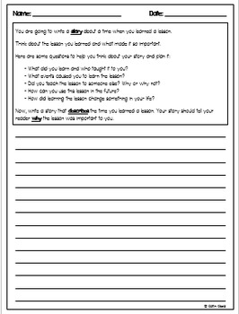 3rd Grade ACT Aspire Writing Test Prep - Let's Get Writing! by Kaitlin