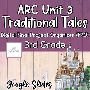 Preview of 3rd Grade ARC Unit 3 | Traditional Tales | Digital Final Project Organizer (FPO)