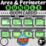 3rd Grade AREA AND PERIMETER | 3.MD.C&D| BUNDLE | BOOM Cards