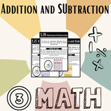 3rd Grade Addition and Subtraction TEKS Worksheet/Assessme