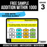 3rd Grade Addition within 1000 | FREE Digital Centers | Go