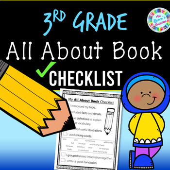 Preview of 3rd Grade All-About Book Writing Checklist (standards-aligned) - PDF and digital