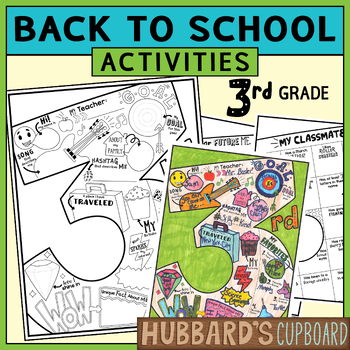 Preview of 3rd Grade All About Me Book Back to School Activity & Writing - Bulletin Board