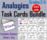 Completing Analogies Task Cards Activity (3rd 4th 5th Grad