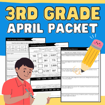 Preview of 3rd Grade April Packet: All Subjects {Morning Work, Extra Practice, Homework}