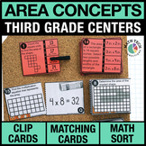 3rd Grade Area Concepts Math Centers 3rd Grade Math Games 