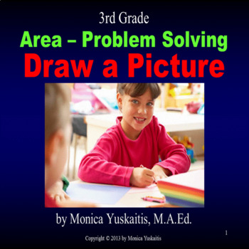 Preview of 3rd Grade Area & Problem Solving - Draw a Picture Powerpoint Lesson