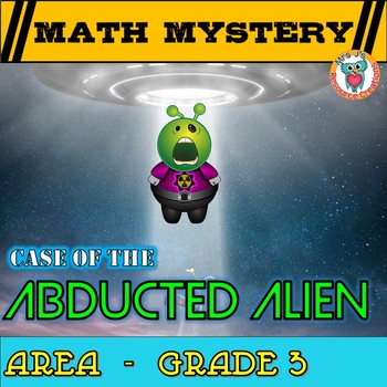Preview of 3rd Grade Area Review Math Mystery Game - Fun Math Activity