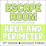 3rd Grade Area and Perimeter Digital Escape Room | Google Forms