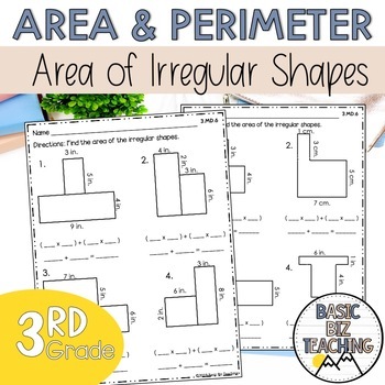 Preview of Area of Irregular Shapes Worksheets