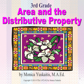 Preview of 3rd Grade Area & the Distributive Property Powerpoint Lesson