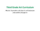 3rd Grade Art Curriculum Map (16 maps)