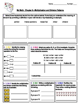 Preview of Third Grade Common Core Math 7-Assessment Bundle (half of the year!)