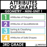 3rd Grade Attributes of Shapes Lessons, Practice, Math Mat