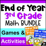 3rd Grade BUNDLE - End of Year Math Activities with Games 