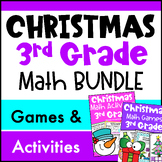 3rd Grade BUNDLE: Fun Christmas Math Activities with Games