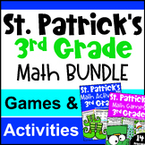 3rd Grade BUNDLE: Fun St. Patrick's Day Math Activities wi