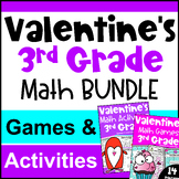 3rd Grade BUNDLE: Fun Valentine's Day Math Activities with