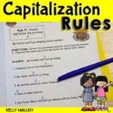 3rd Grade Back to School Activities Capitalization Rules W