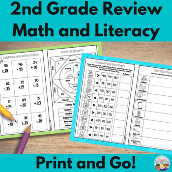 Preview of 2nd Grade Math and Literacy Review