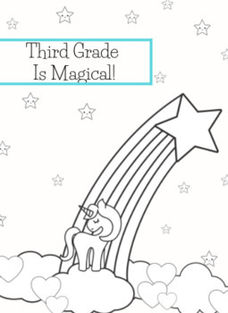 3rd Grade Back to School Coloring Pages by Apple and Tree | TpT