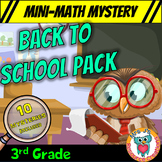 3rd Grade Back to School Math Mini Mysteries Activities - 