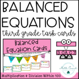3rd Grade Balanced Equations Cards | Multiplication & Divi