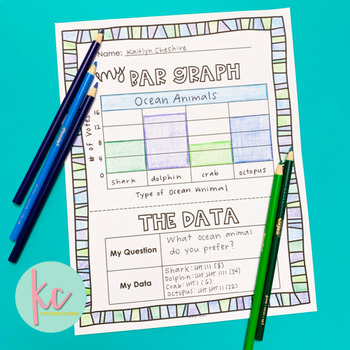 3rd grade bar graph interactive worksheet by kaitlyn cheshire tpt