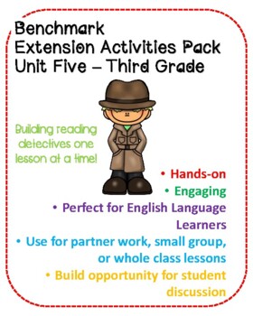 Preview of 3rd Grade Benchmark Unit Five ELA Reading Comprehension Activities