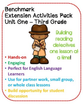 Preview of 3rd Grade Benchmark Unit One Reading Comprehension Activities