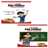 3rd Grade Book & 3rd & 4th Grade Book (File Folder Math Ga
