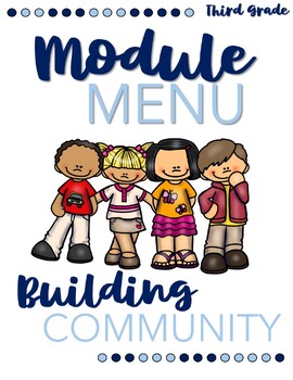 Preview of 3rd Grade Building Community Module Menu