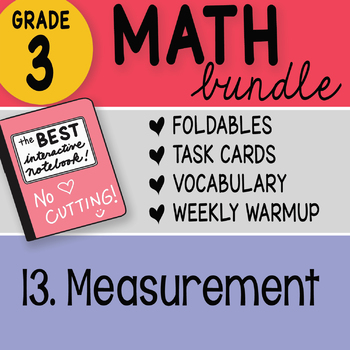 Preview of 3rd Grade Math Doodles Bundle 13. Measurement