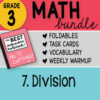 Preview of 3rd Grade Math Doodles Bundle 7. Division