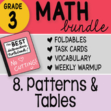 3rd Grade Math Doodles Bundle 8. Patterns and Tables