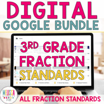 Preview of 3rd Grade Bundle Fractions for Google Classroom 