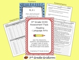 3rd Grade CCSS Assessment Pack:  Reading/Language Arts/Writing