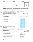 3rd Grade CCSS Multi & Div Math Test (Eureka Module 3 Asse