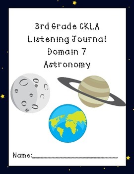 Preview of 3rd Grade CKLA Domain 7 Listening Journal