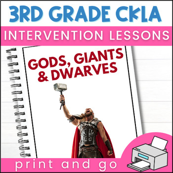 Preview of 3rd Grade CKLA Skills U6 Gods, Giants & Dwarves - Intervention Lessons