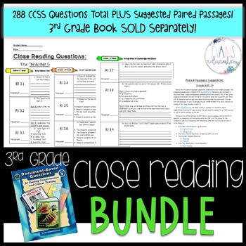 Preview of 3rd Grade CLOSE READING BUNDLE
