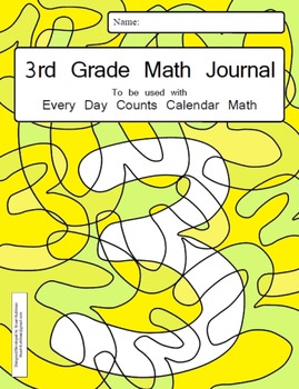Preview of Calendar Math 3rd Grade Math Journal - to be used with Every Day Counts