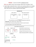 Cause and Effect Lesson Reading TEKS 3.13C